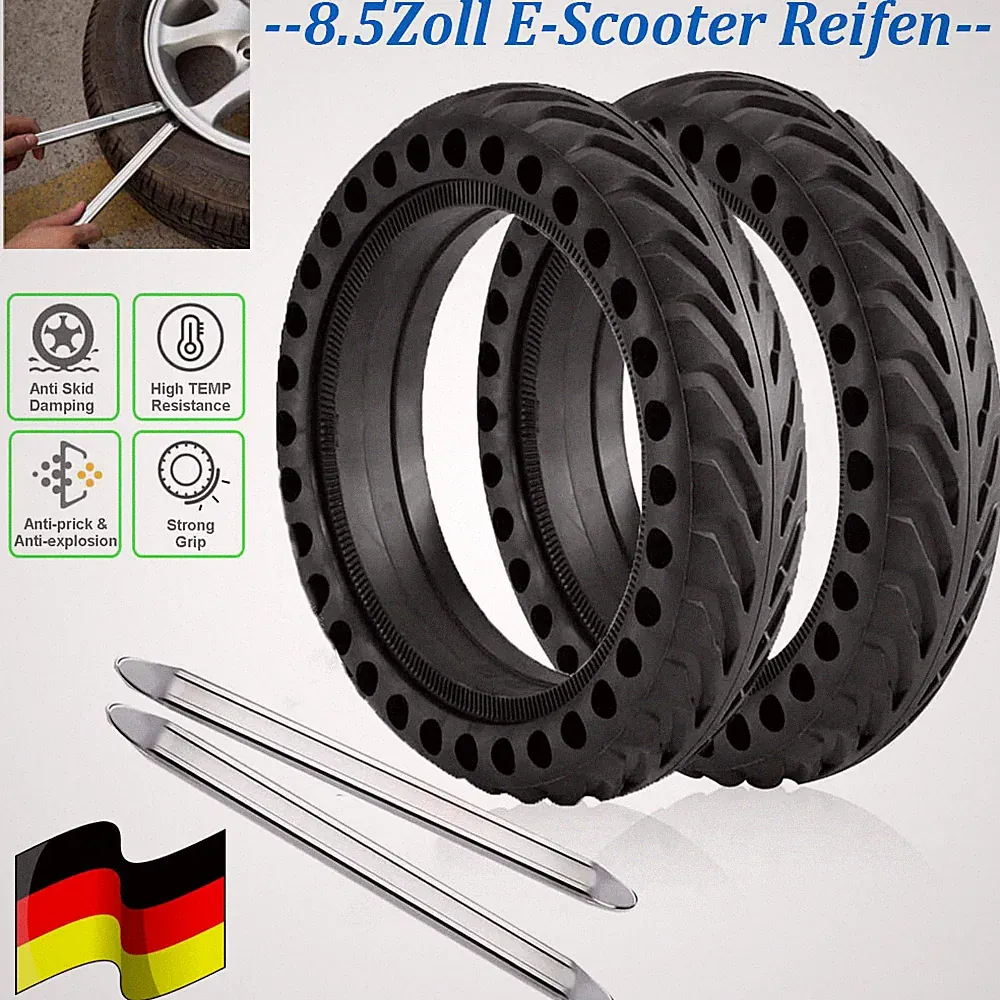 1/2 E-Scooter Vollgummi Reifen 8.5 x 2 XIAOMI M365 PRO 1S PRO1 2 Soflow Honeycom