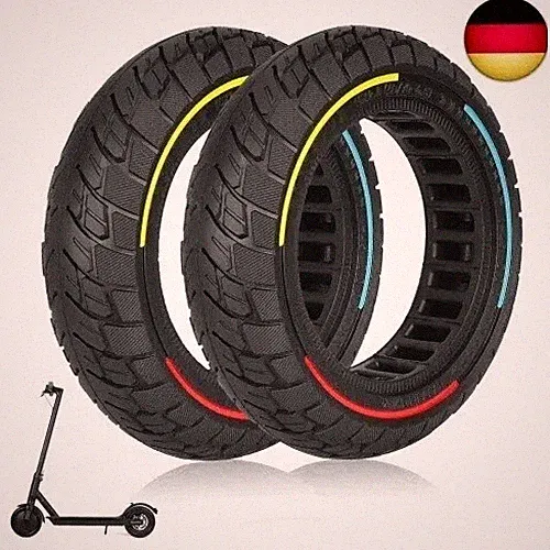 10× 2.5 Vollgummireifen Satz 60/75-6.5 Elektroroller-Reifen Für Soflow so4 pro