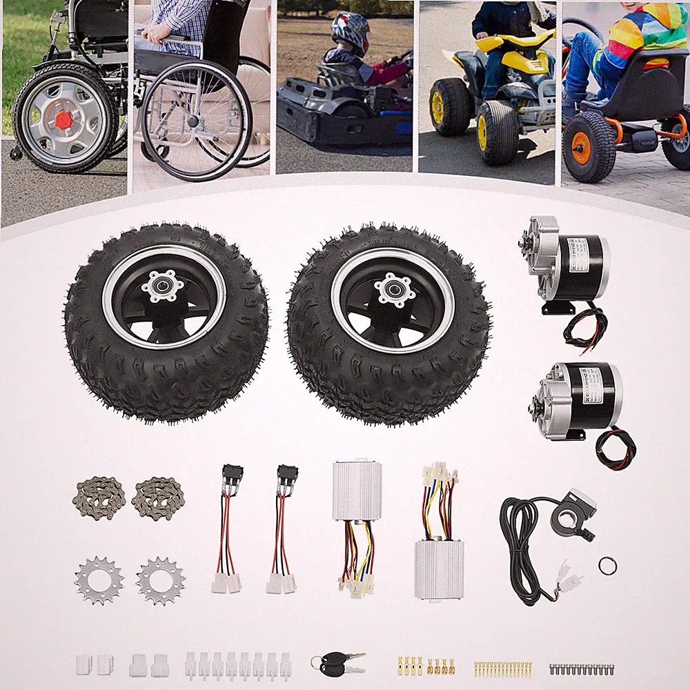10" 36v 350w Radsatz Motorbausatz+Rückwärtsgang-daumenwender für Elektro-Roller