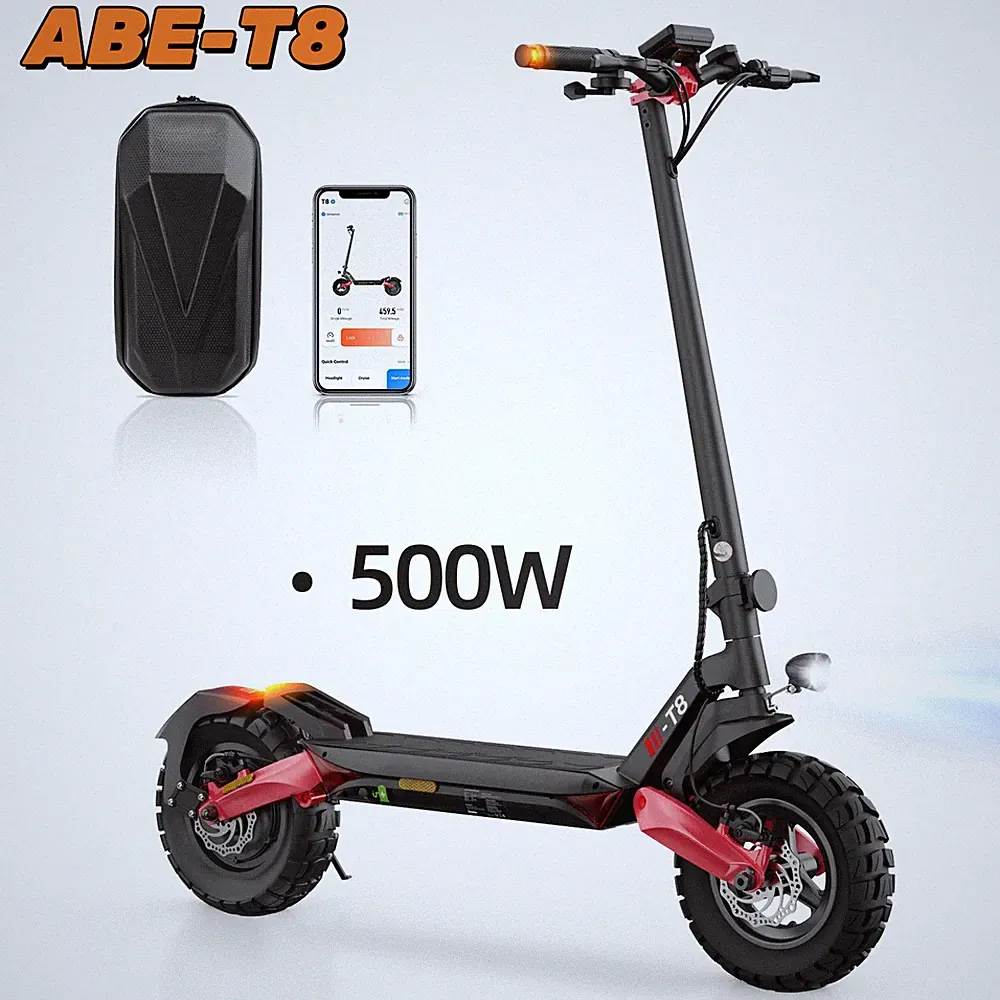 10" E-Scooter 500W Offroad Elektroroller ABE 20KM/H APP mit Straßenzulassung T8