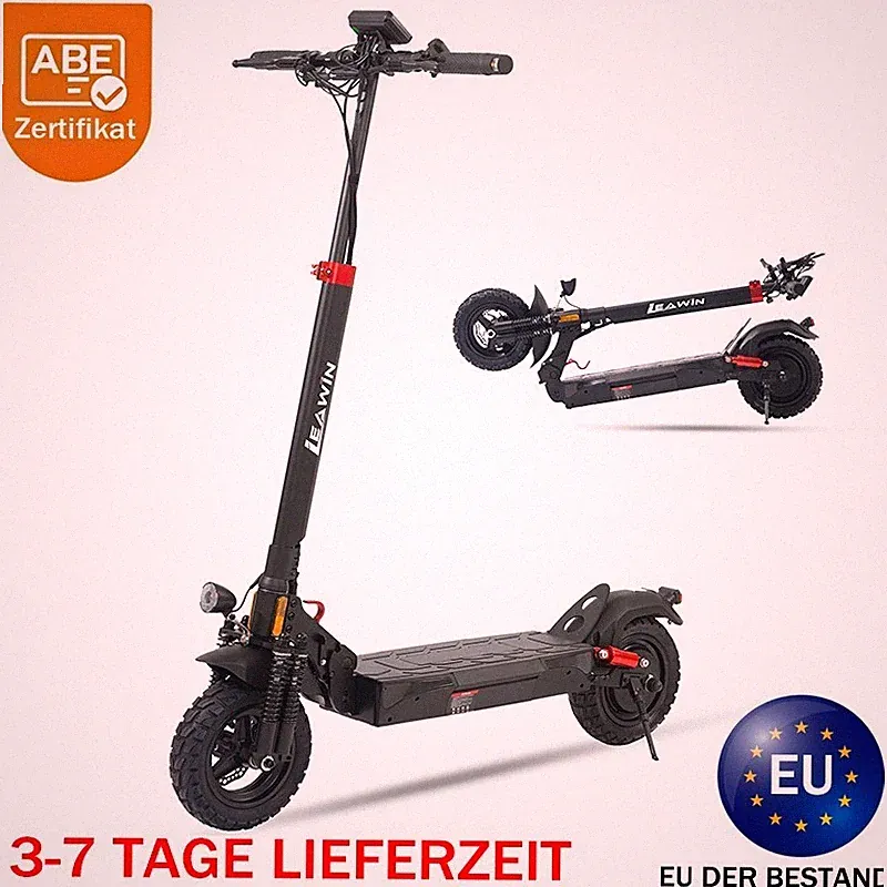 10''E-Scooter mit ABE 500W 48V Klappbar Elektro-scooter Bis 55 km E-Scooter