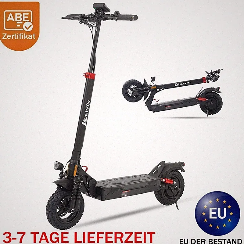 10''E-Scooter mit ABE 500W Klappbar Elektro-scooter 48V E-Scooter Bis 55 km