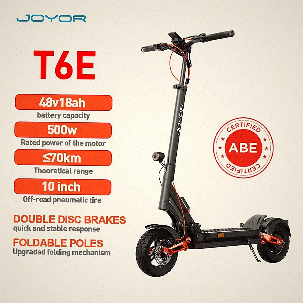 10" Elektro-Scooter Mit Straßenzulassung Vollfederung 500W Elektroroller 18AH