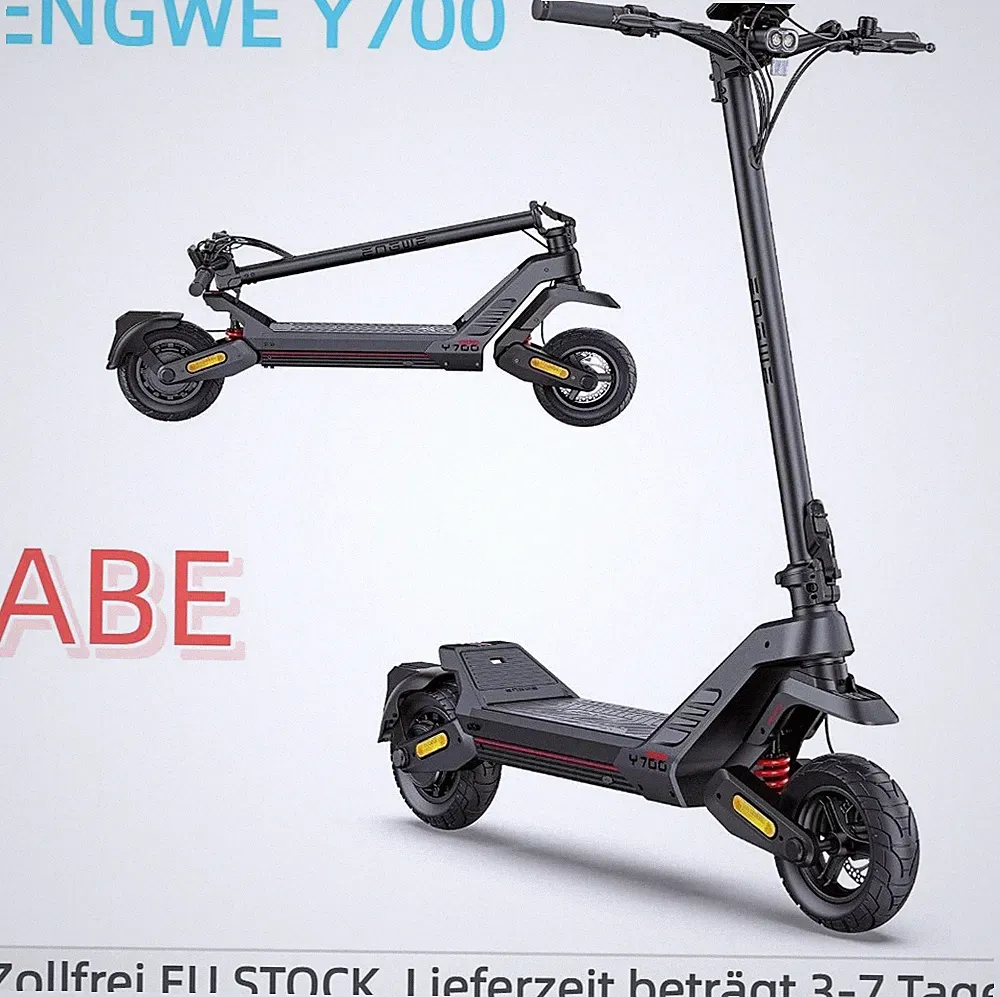 10'' Off-Road Elektroroller 48V 18AH ENGWE Y700 E-Scooter For Adult mit NFC ABE