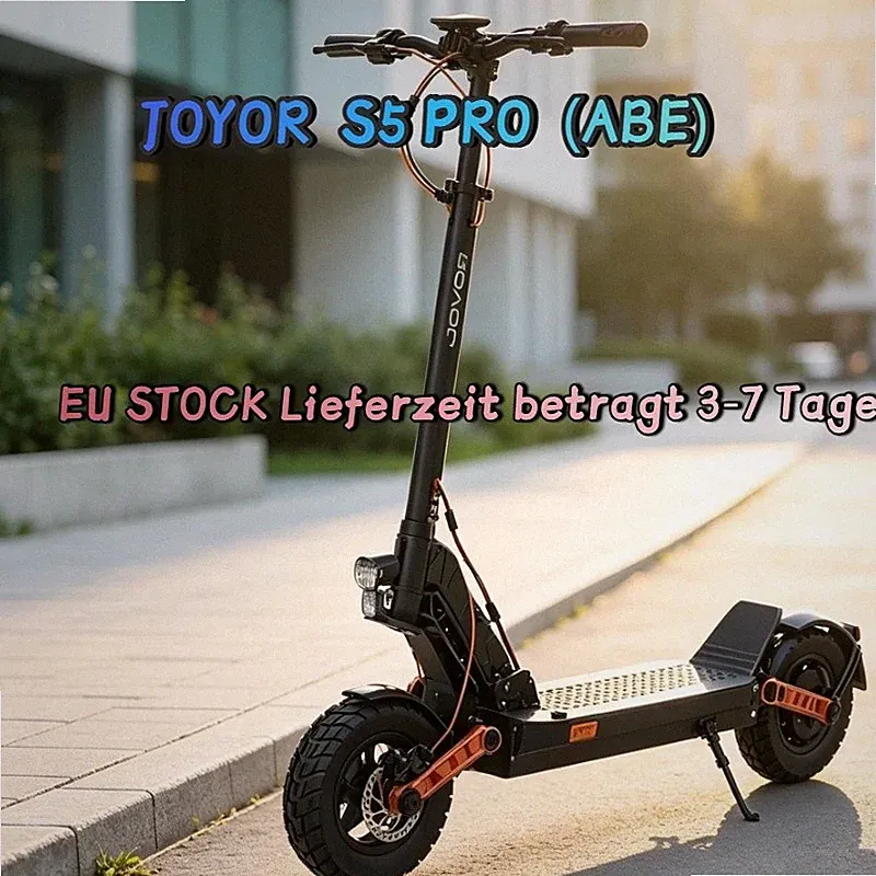 10 Zoll 500W 26AH 150kg Offroad Scooter JOYOR E-Scooter mit Straßenzulassung ABE