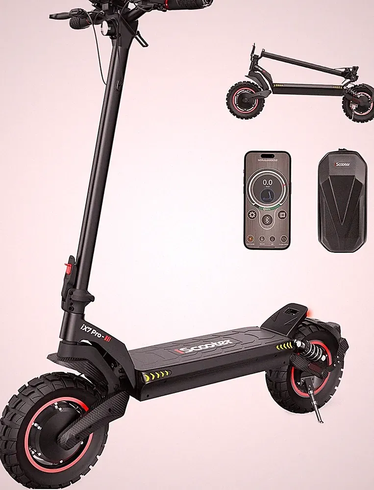 10 Zoll E-Scooter 2000W Dual Motor Off-Road Elektroroller 60KMH iScooter iX7 PRO