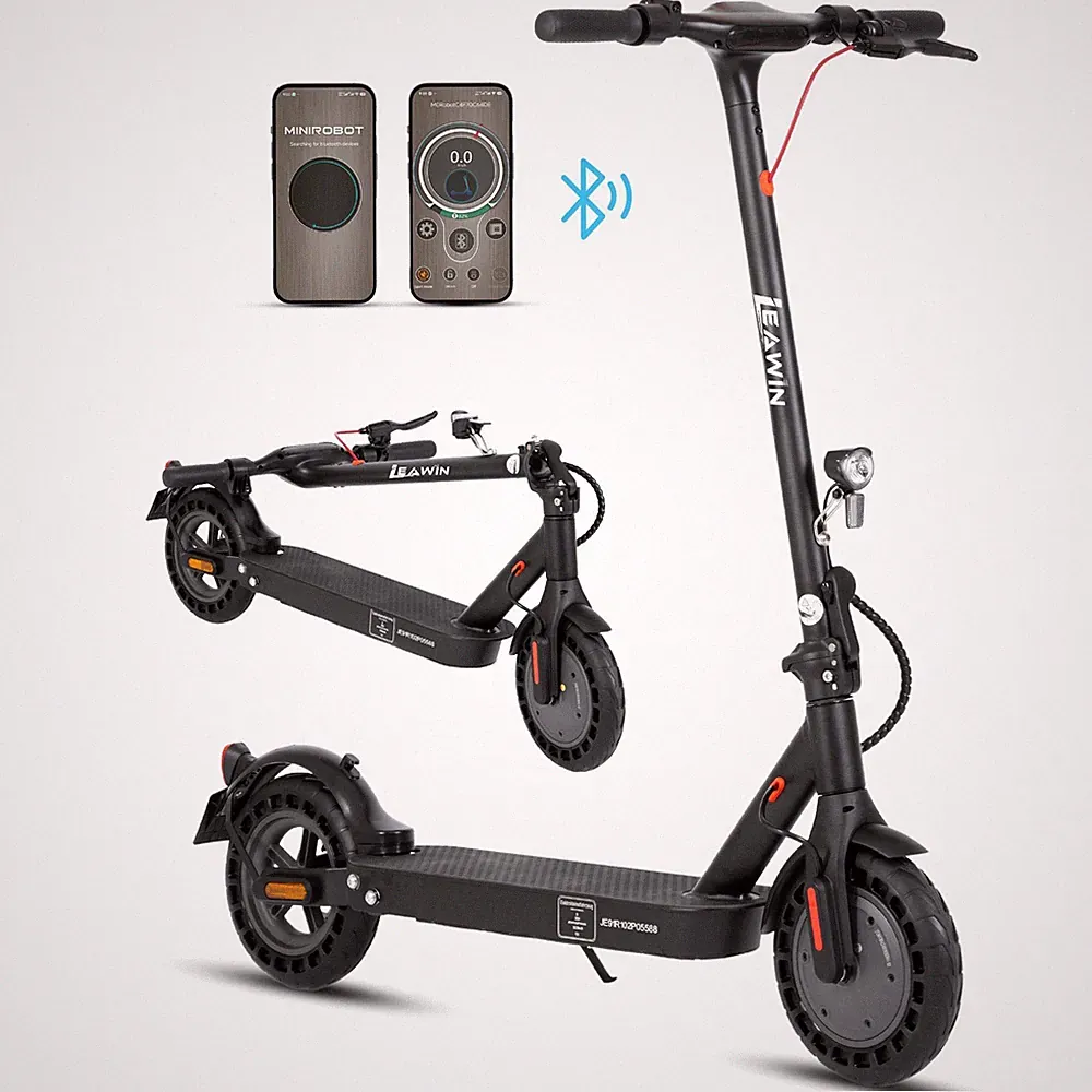 10 Zoll E-Scooter mit Straßenzulassung 500W 10AH Elektroroller mit APP Faltbar