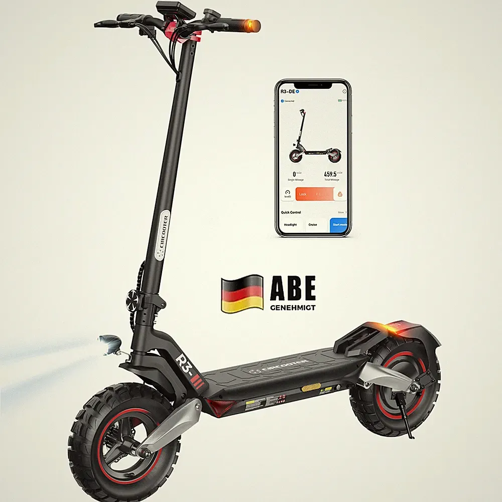 10 Zoll E-Scooter mit Straßenzulassung Faltbar Elektro Roller ABE bis 80-100KM