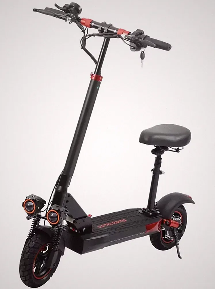 10 Zoll Elektroroller E-Roller Faltbarer Off-Road E-Scooter 800W 48V 15Ah 45kmph