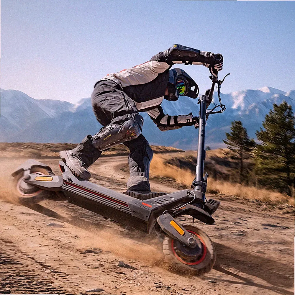 10 Zoll Elektroroller Faltbar 2400W 52V/22.5AH Off-road E-Scooter mit NFC 120KG