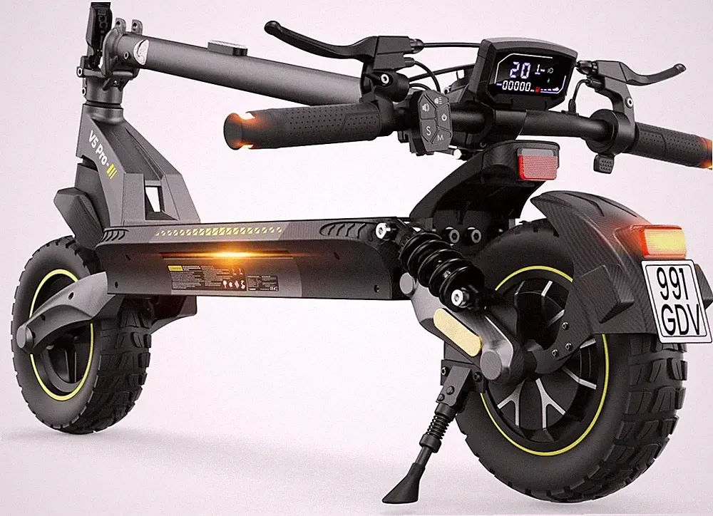 10 Zoll Elektroroller mit Straßenzulassung 500W 12,5AH Offroad E-Scooter 70km DE