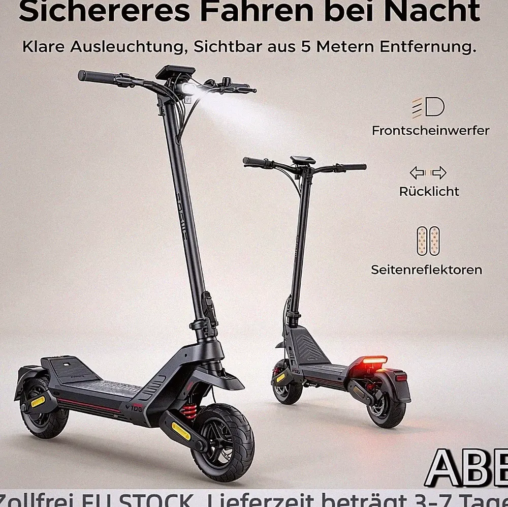 10 Zoll Elektroroller mit Straßenzulassung 500W Klappbar E-Scooter ENGWE Y700