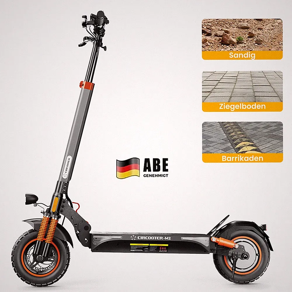10 Zoll Klappbar E-Scooter Mit Straßenzulassung Offroad Elektroroller Faltbare