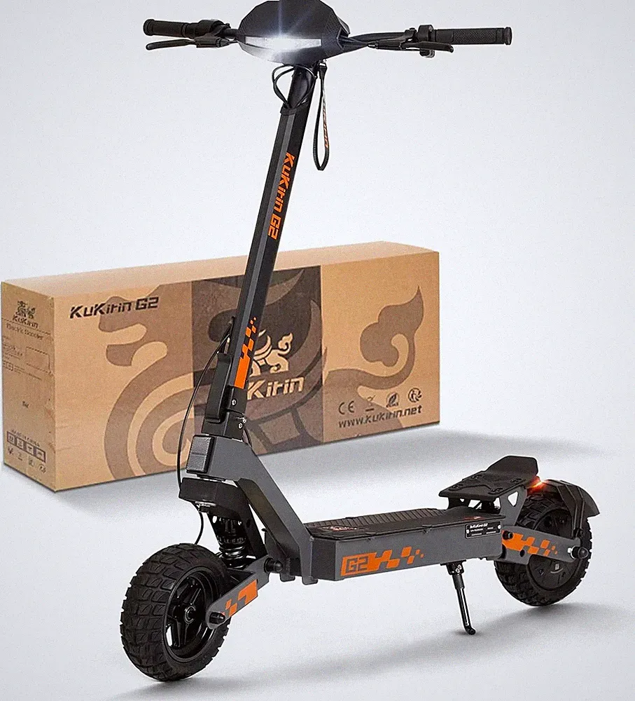 10 Zoll KuKirin G 2 800W 48V 15Ah Faltbarer Offroad Elektroroller E-Scooter 55KM