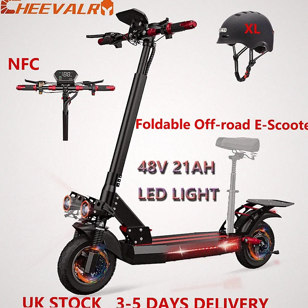 1000W Elektroroller 48V 21AH 10" Offroad Klappbarer E-Scooter 45KM/H NFC X9 PRO