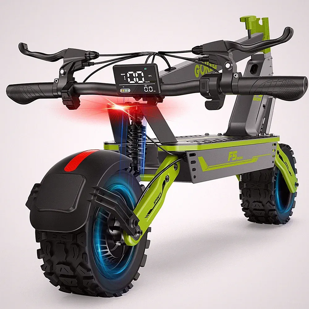 11'' E-Scooter Elektroroller 1000W 52V 20Ah Offroad E-Roller Faltbar Bis 54km/h