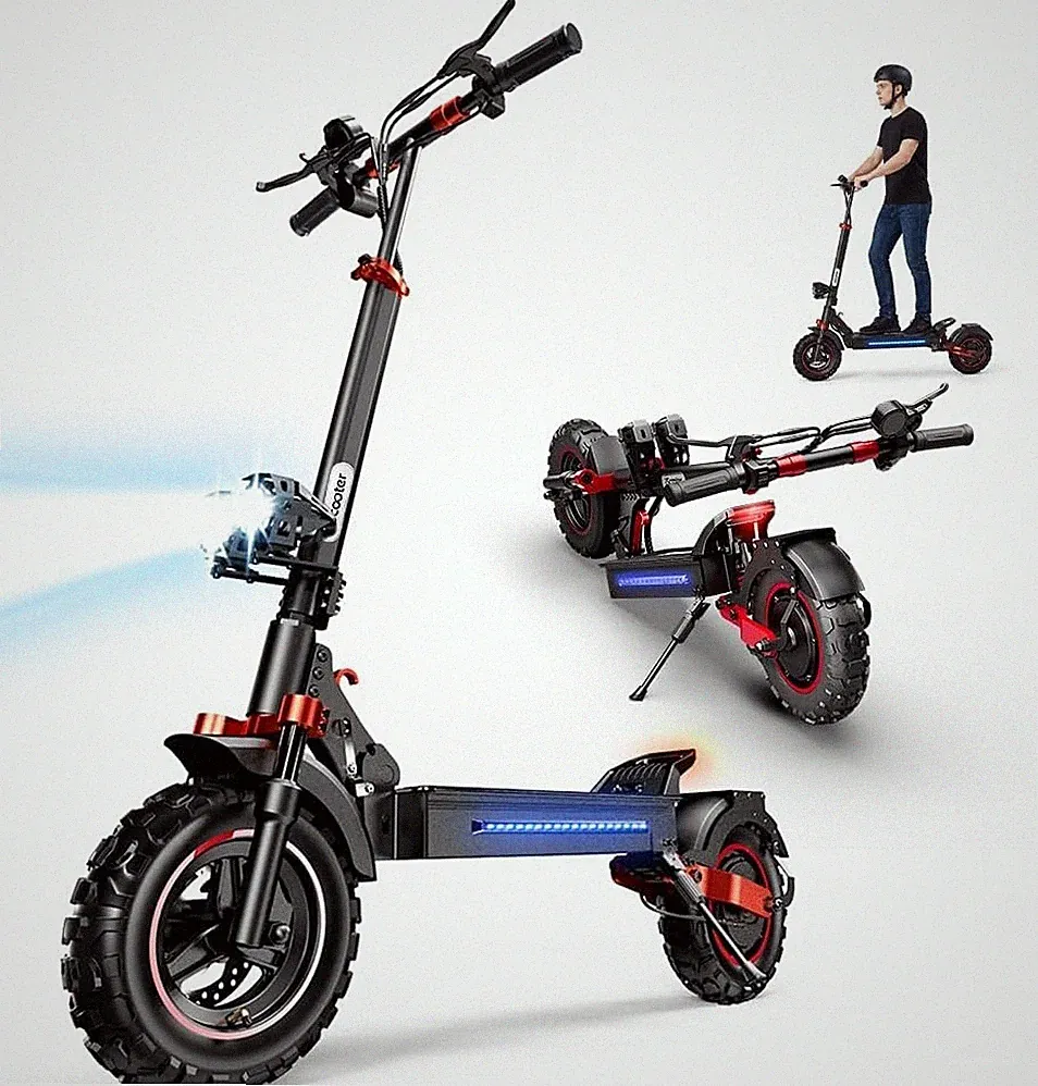 11'' Elektroroller 1000W 48V 15AH Off-road 11'' Klappbarer E-Scooter 65KM 150 kg