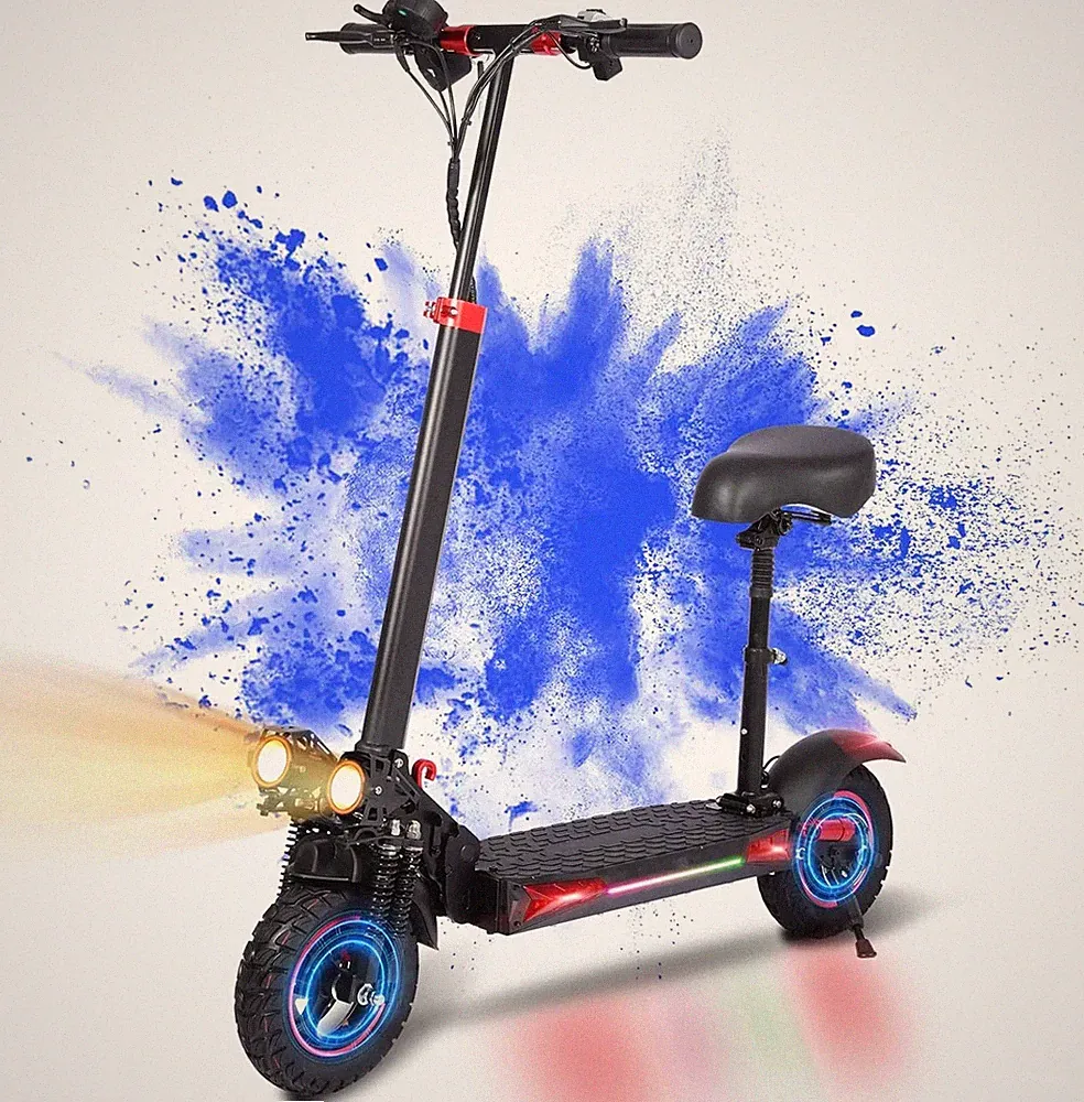 11'' Elektroscooter Für Erwachsene e Roller 1200W 18Ah E-Scooter Mit Sitz 50km/h