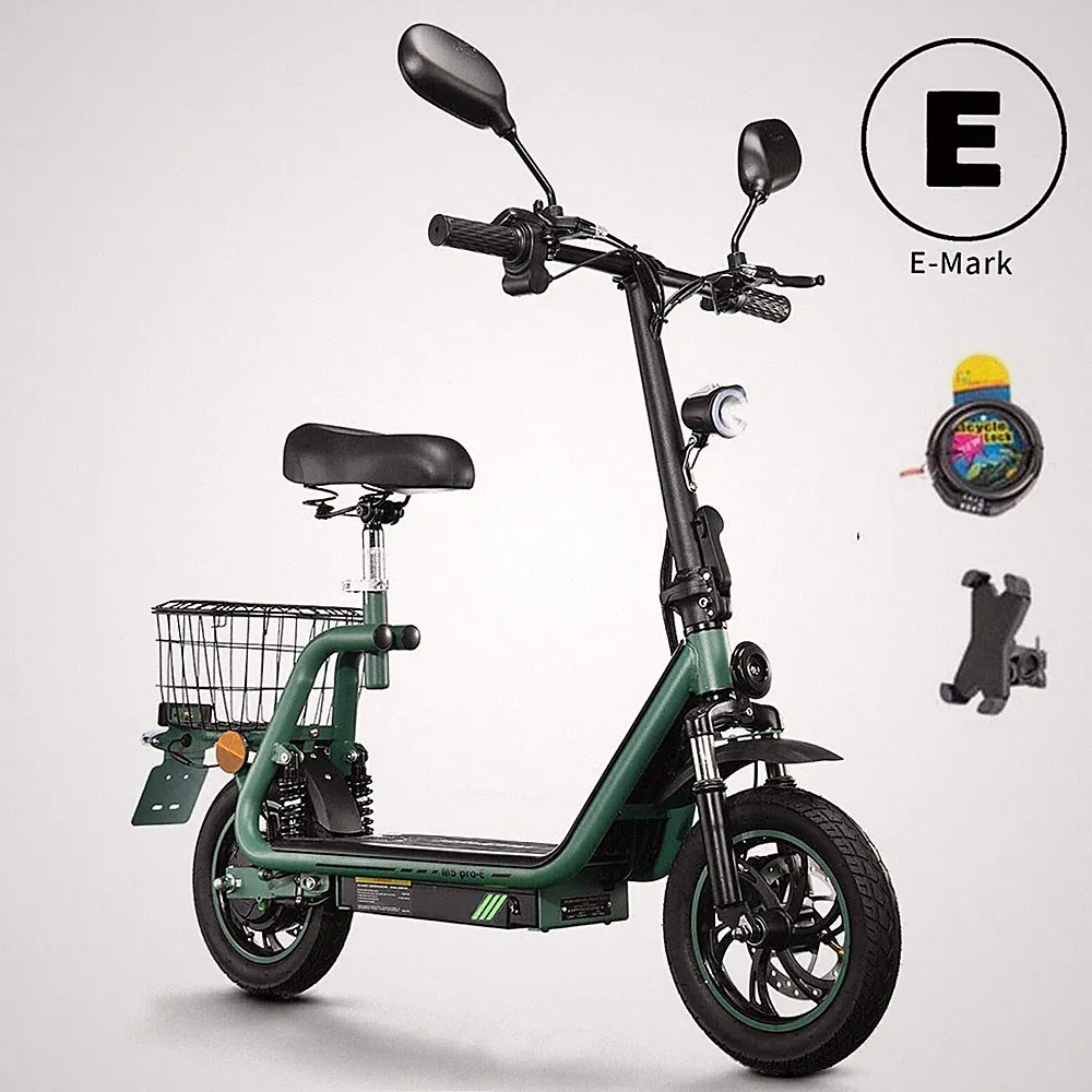 12" Elektroroller 48V13AH TWOFISH M5PRO Mit Straßenzulassung Scooter mit Sitz EU