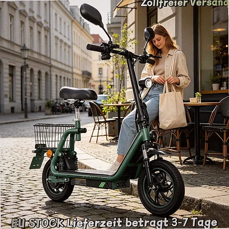 12 Elektroroller mit Sitz E-Scooter TWOFISH M5PRO 48V 13AH Mit Straßenzulassung