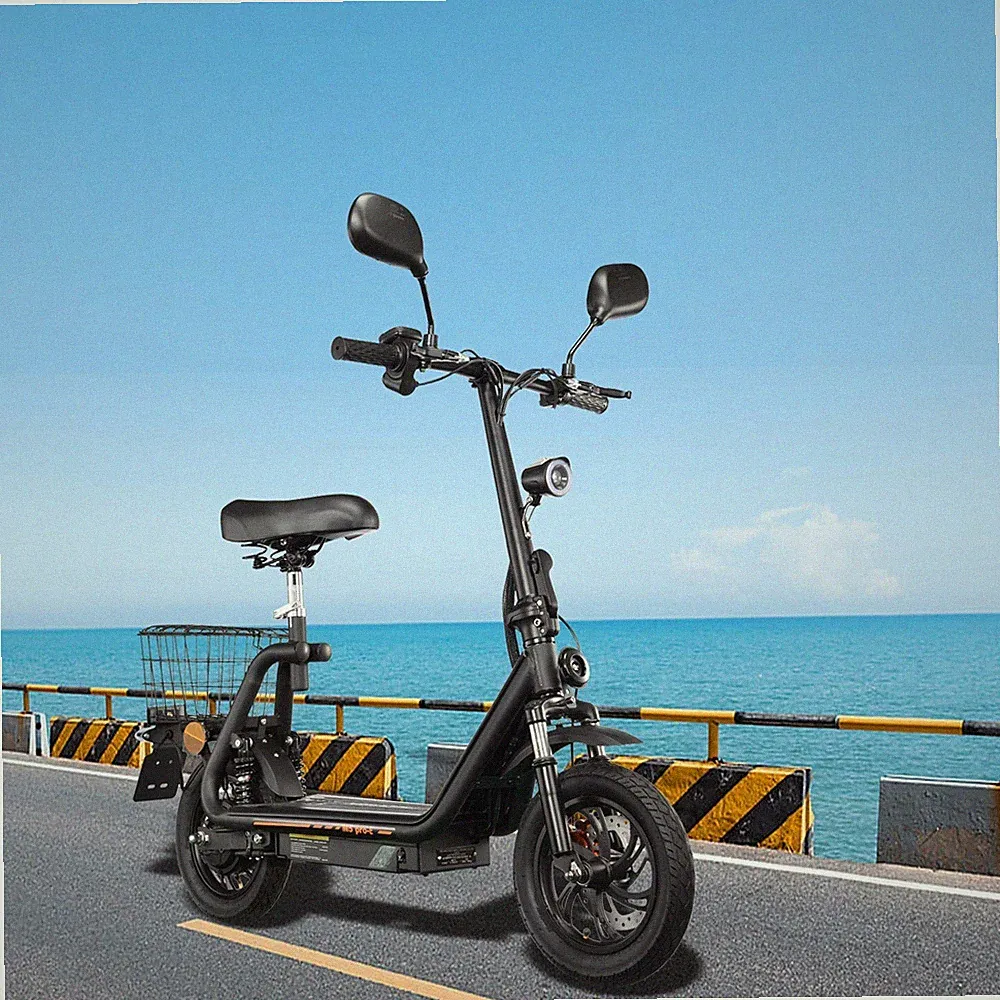 12" Elektroroller Mit Straßenzulassung 48V 13AH Scooter mit Sitz TWOFISH M5 PRO