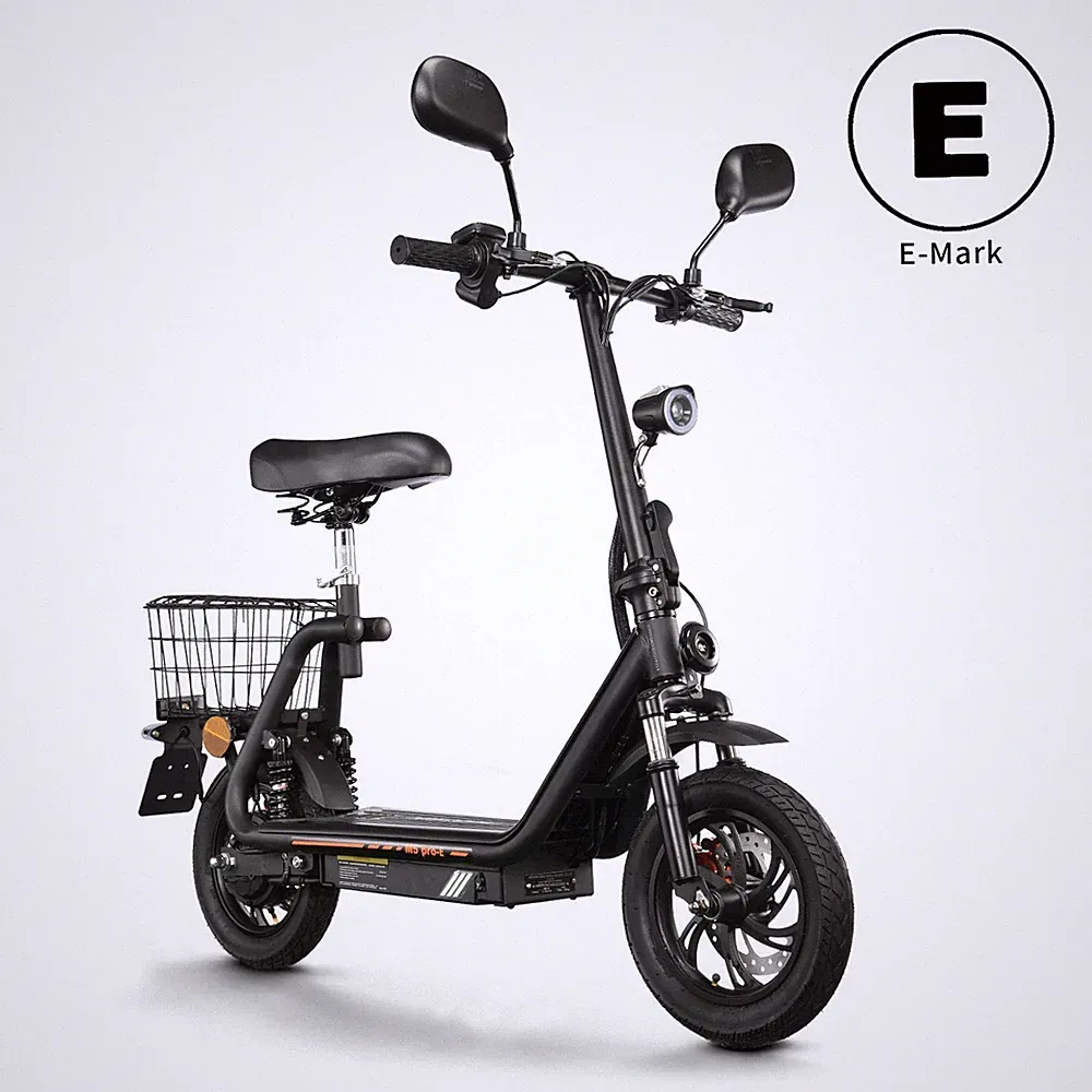 12 Zoll Elektroroller 48V 13AH Mit Straßenzulassung Scooter mit Sitz TWOFISH EEC