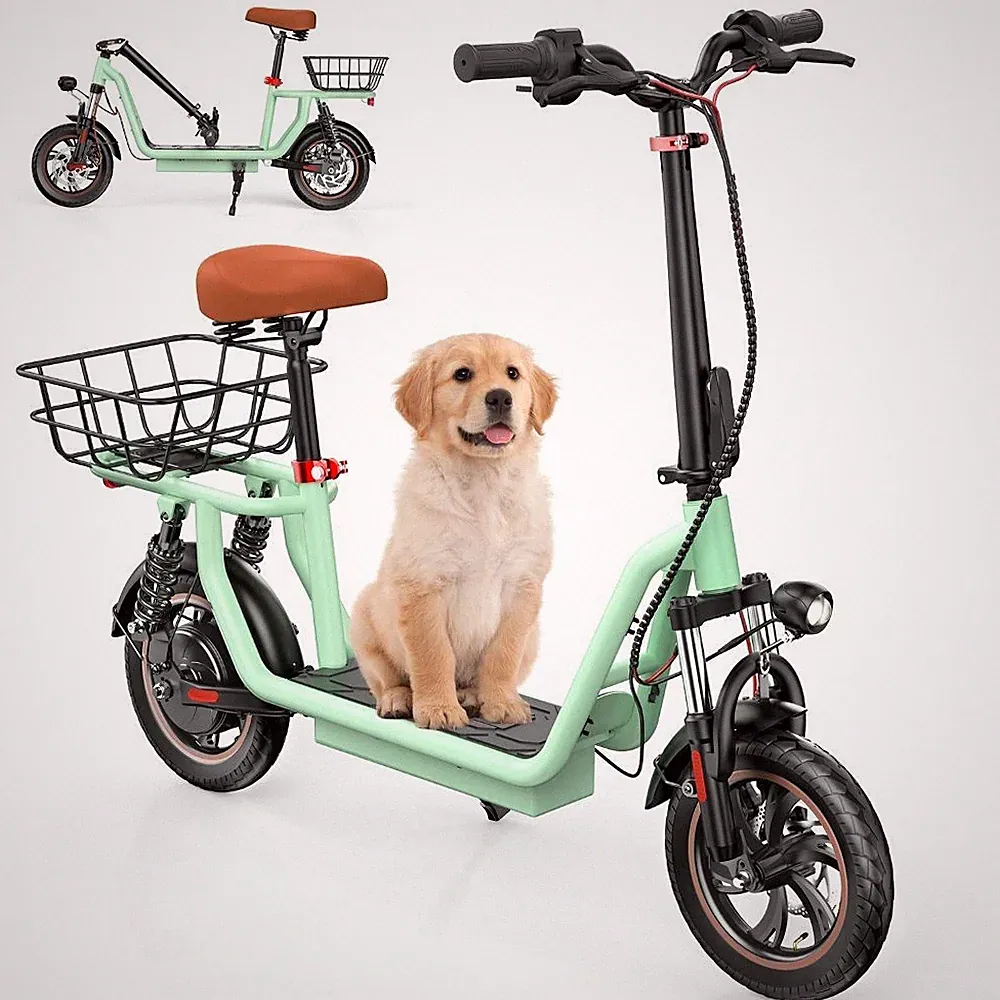 12 Zoll Elektroroller iScooter i12 35KM E-Scooter mit Korb 36V 7.5AH City 500W
