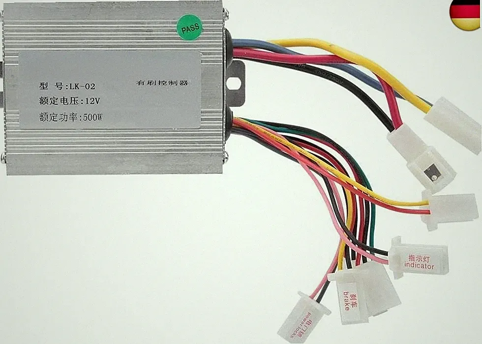 12V 500W Elektroroller E Fahrrad Dreirad Bürstenmotor Steuerbox DC Motor