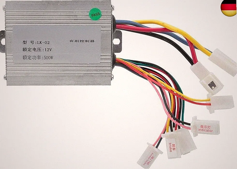 12V 500W Elektroroller E Fahrrad Dreirad Bürstenmotor Steuerbox DC Motor