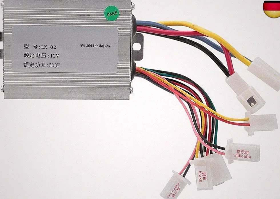 12V 500W Elektroroller E Fahrrad Dreirad Bürstenmotor Steuerbox DC Motor