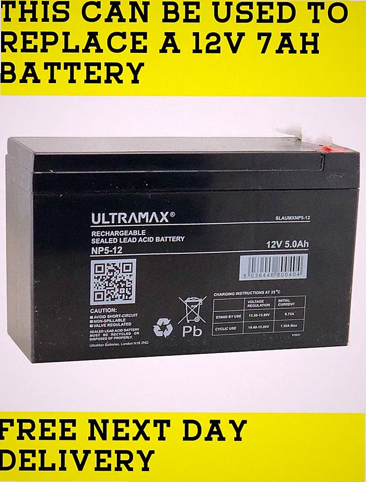 12V 5AH RAZOR E300 ELEKTRO SCOOTER HEAVY DUTY BATTERIEN 12V 7Ah NP7-12
