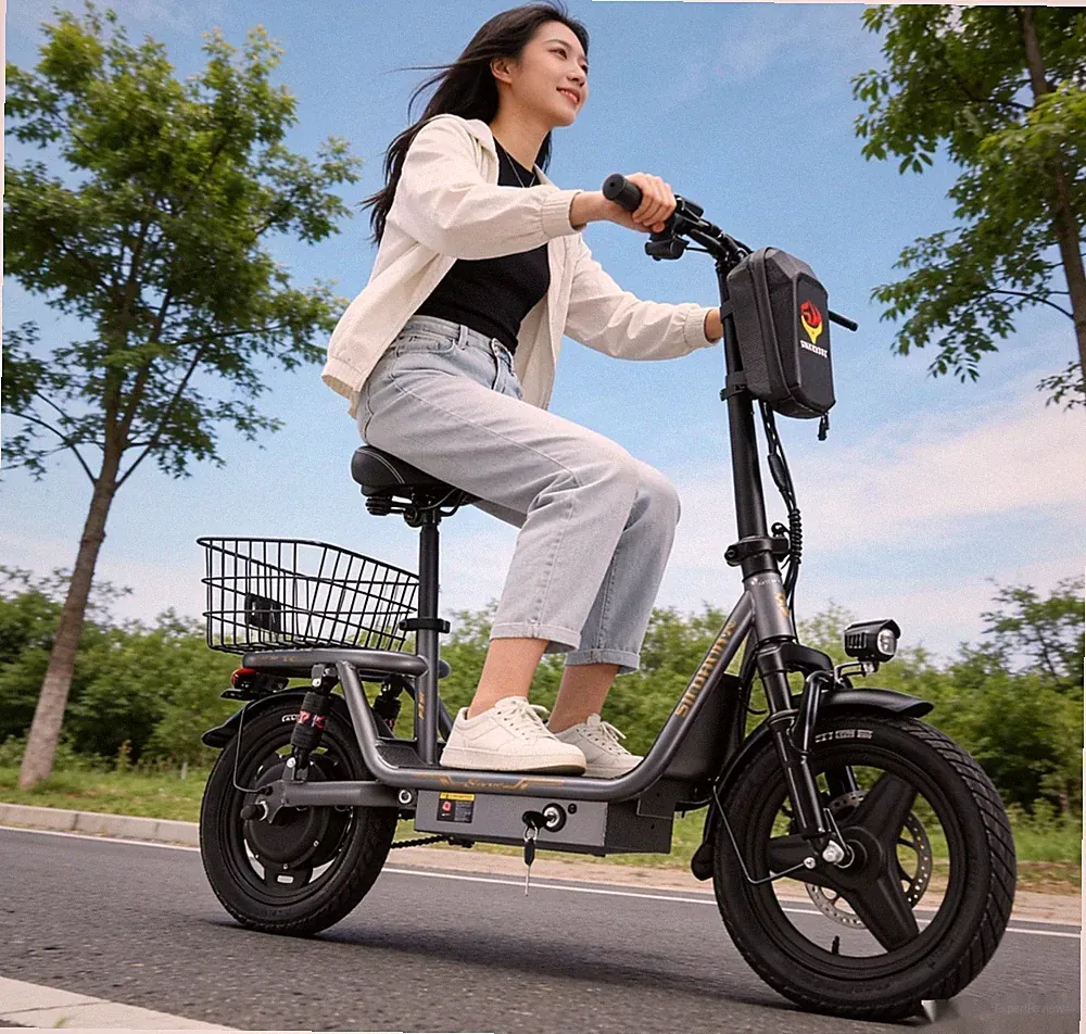 14 Zoll Elektroroller 500VV 36V/15.6AH Faltbar E-Bike 60km E-scooter mit Krob