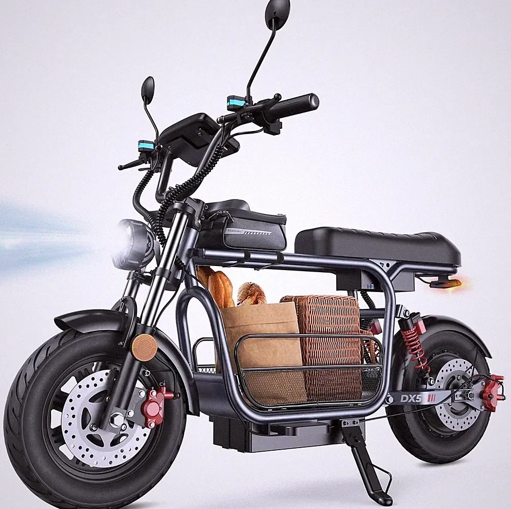 15'' Elektroroller mit Einkaufskorb Off-road iScooter DX5 E-Scooter NFC 150kg DE