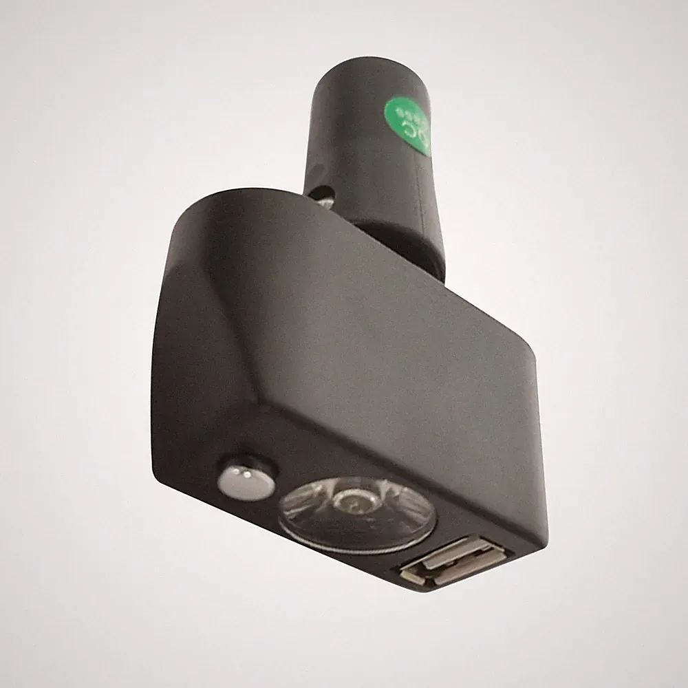 2-in-1-Elektrorollstuhl-USB-Ladegerät Telefon, das LED-Licht für Roller
