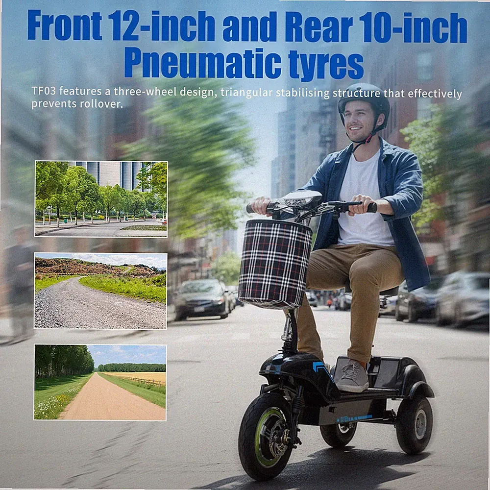 2025 TWOFISH TF03 Elektroroller with Removable Seat, 500W Motor, 48V 15Ah 28km/h