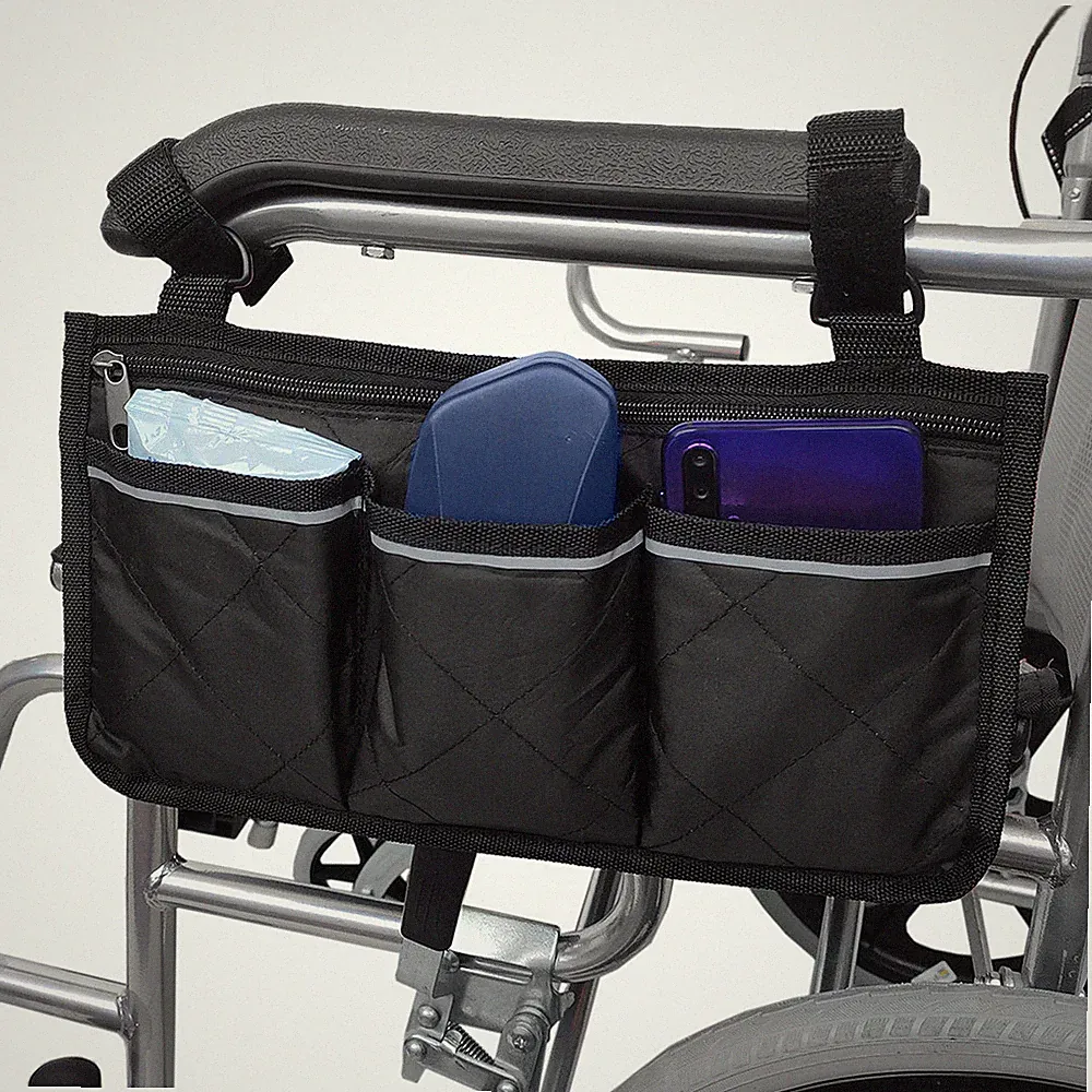 2er Pack Rollstuhltasche Armlehne Elektroroller Tasche Aufbewahrungstasche
