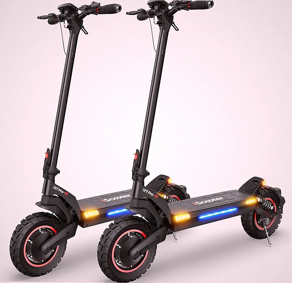 2PCS 10'' E-Scooter 2000W Off-Road Elektroroller iScooter iX7PRO 60KM/H E-Roller