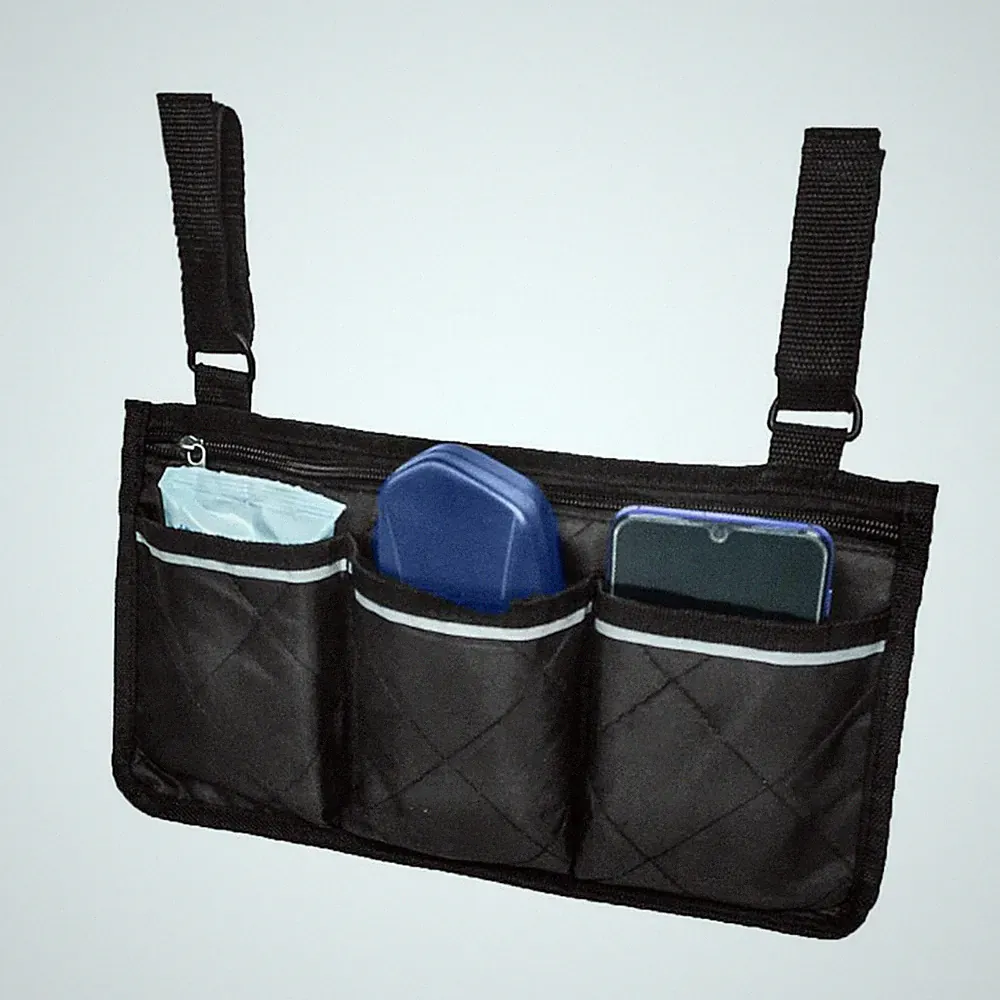 2Pcs Rollstuhl Elektroroller Tasche Reisetasche Armlehnentasche Campingstuhl