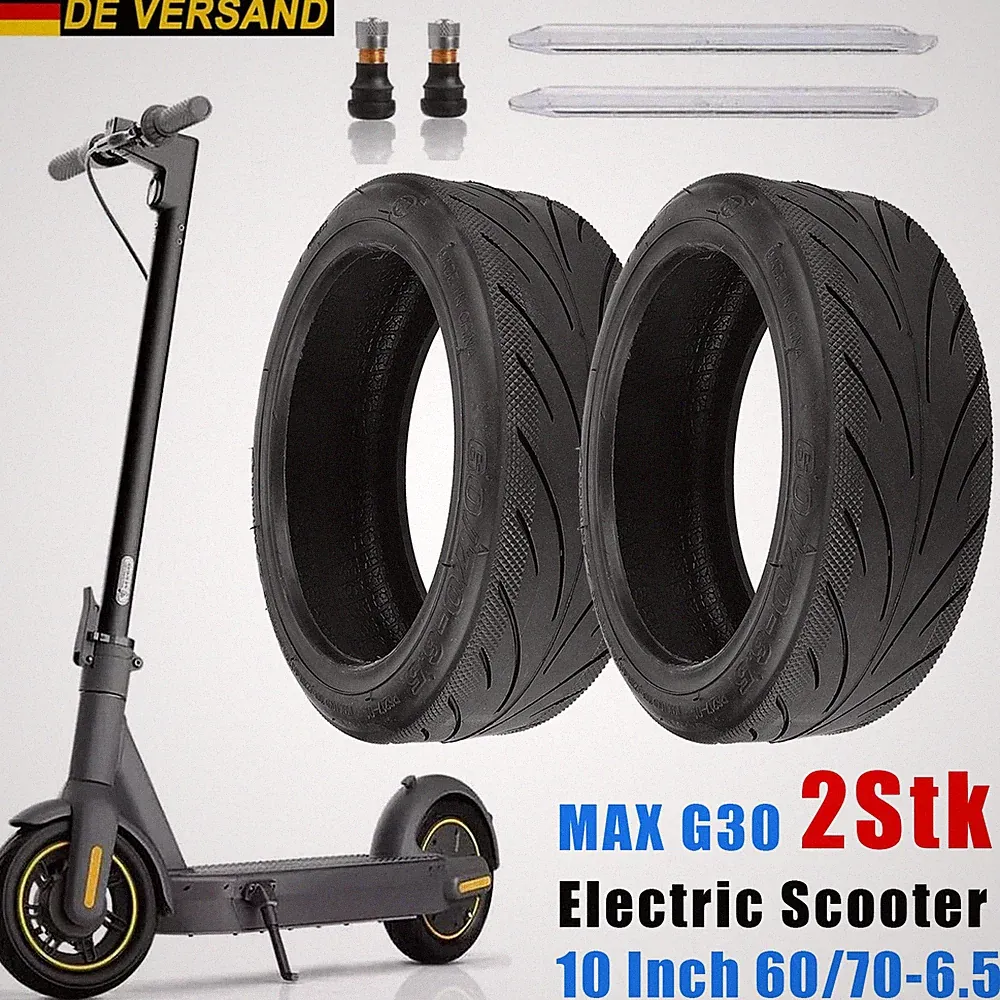 2x Neu Reifen Für Ninebot Max G30 Vorne Hinten E Scooter 60/70-6.5 Elektroroller