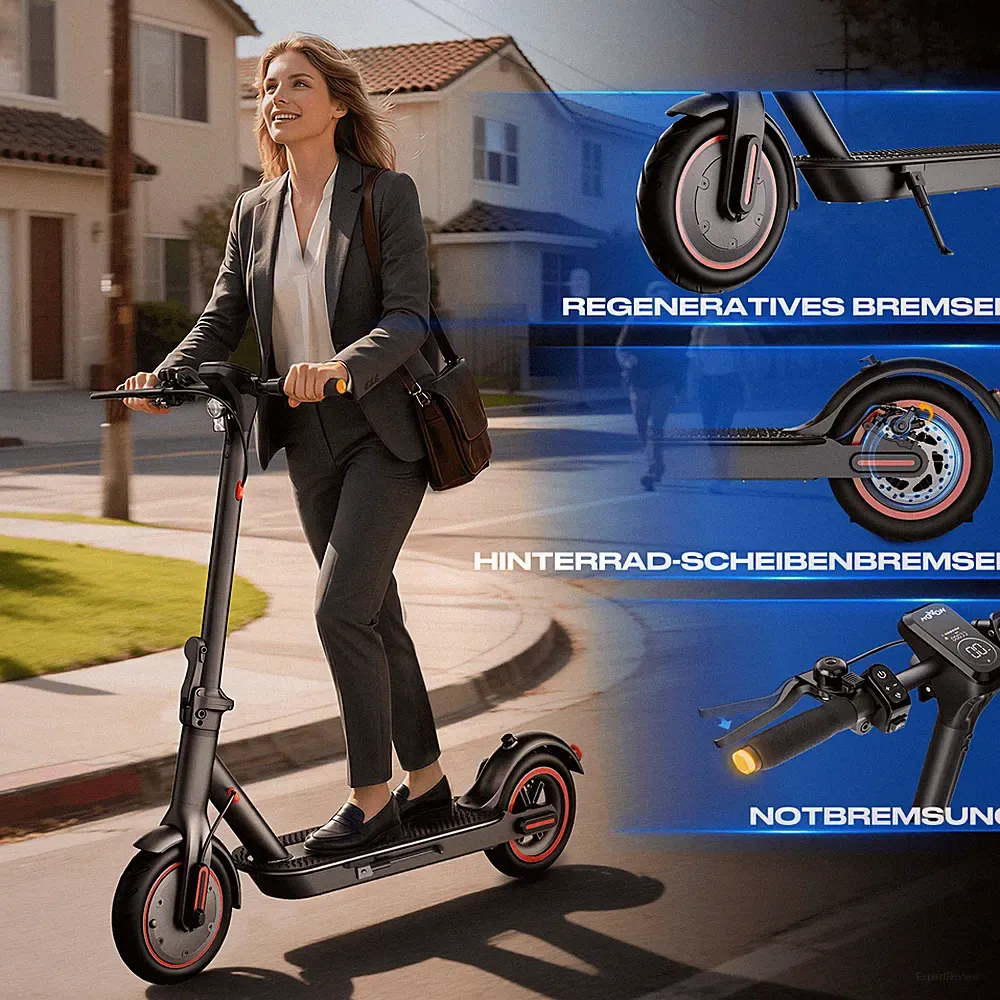 350W Elektroroller 8.5" 10.8AH NEU E-Scooter Faltbar 30KM 20KM/h APP Ohne ABE