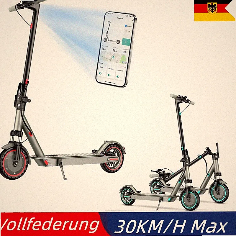 36V 11AH Elektro-Scooter Kinder 8~16 Jahren Klappbar Elektroroller 30 km/h 350W
