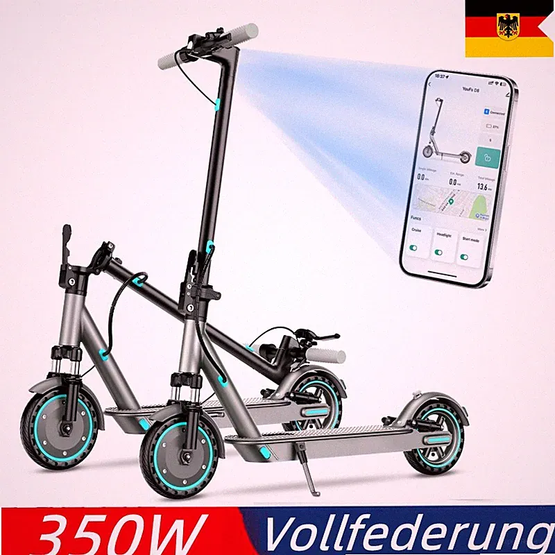 36V 11AH Elektro-Scooter Kinder 8~6 Jahren Klappbar Elektroroller 30 km/h 350W