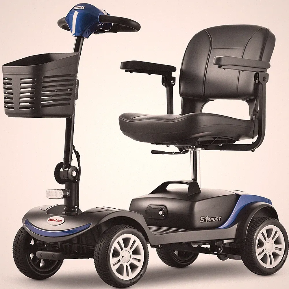 4-Rad Mobilitätsroller Seniorenmobil 300W SWEETRICH Elektroroller Scooter 12AH🔥