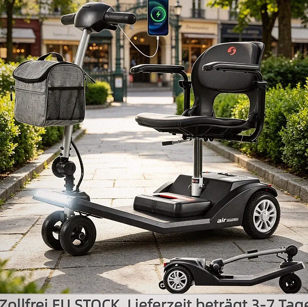 4-Rad Mobilitätsroller Seniorenmobil Elektroroller Scooter 250W 12AH SWEETRICH🔥