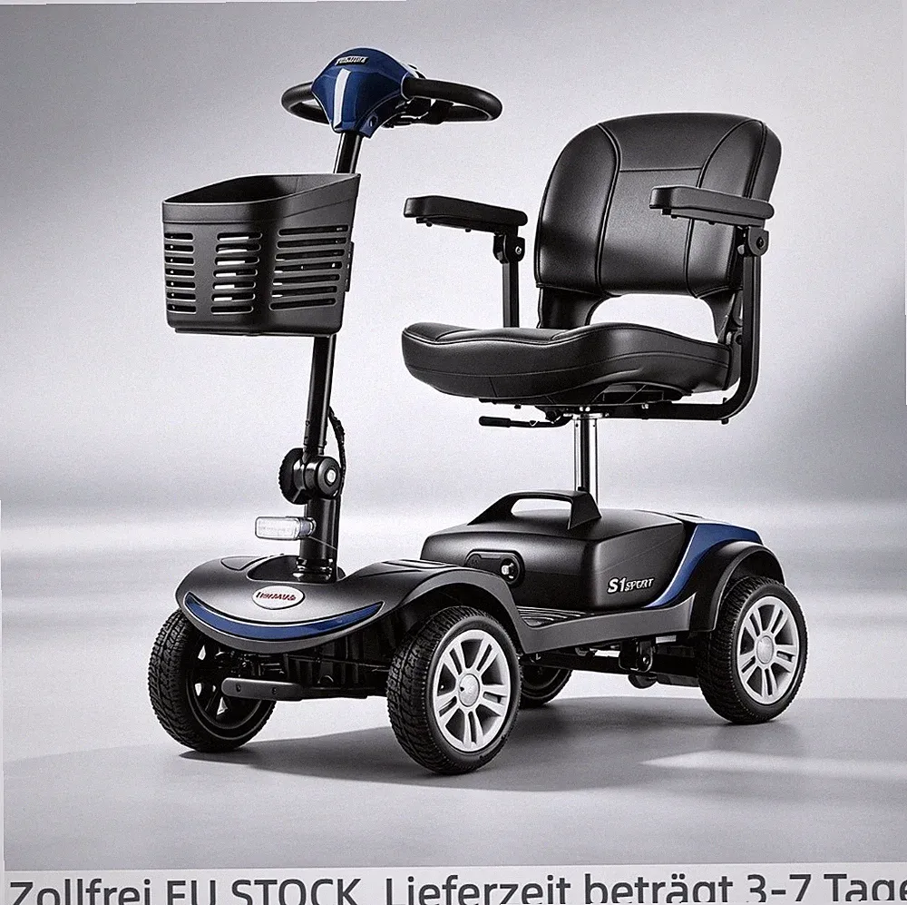 4-Rad Mobilitätsroller Seniorenmobil Elektroroller Scooter 300W 12AH SWEETRICH🔥