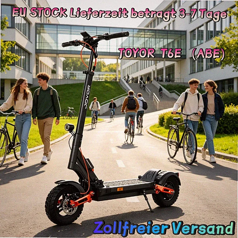40-100km Reichweite, 150kg hydr. Dämpfung, faltbar JOYOR T6E(ABE) E-Roller