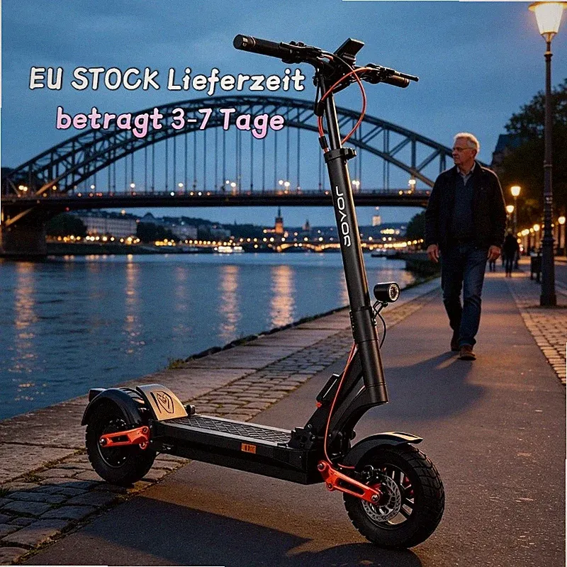 40-100km Reichweite, 150kg hydr. Dämpfung, faltbar JOYOR T6E(ABE) E-Roller