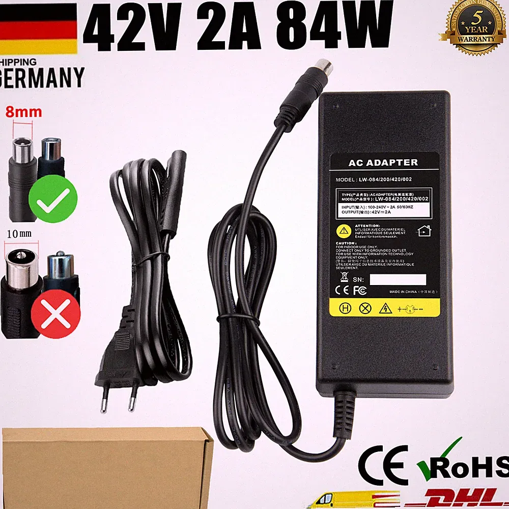 42V 2A Elektroroller Ladegerät Für Xiaomi M365 Pro Ninebot ES1 ES2 ES4 Ladekabel