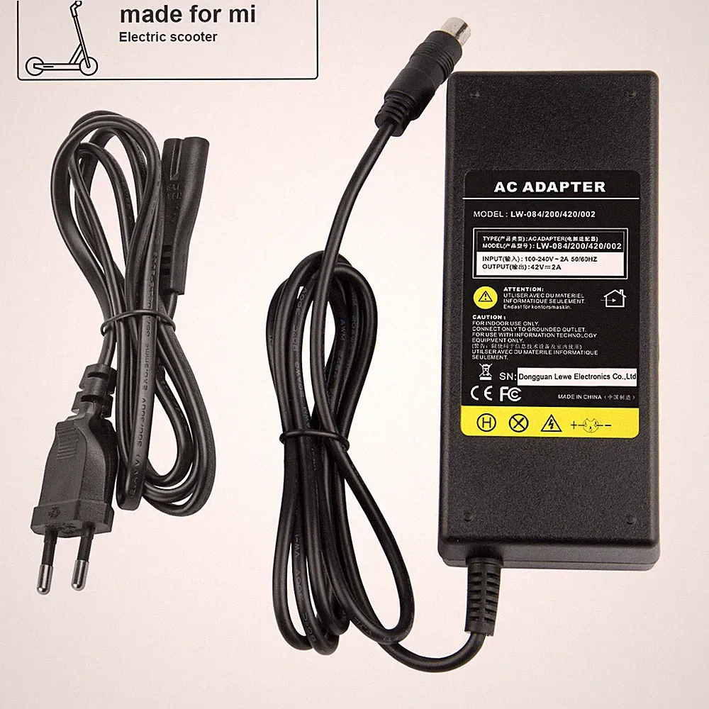 42V2A für Xiaomi·Mi M365/Pro Es1 2 3 4 Ladekabel Adapter Elektroroller Ladegerät