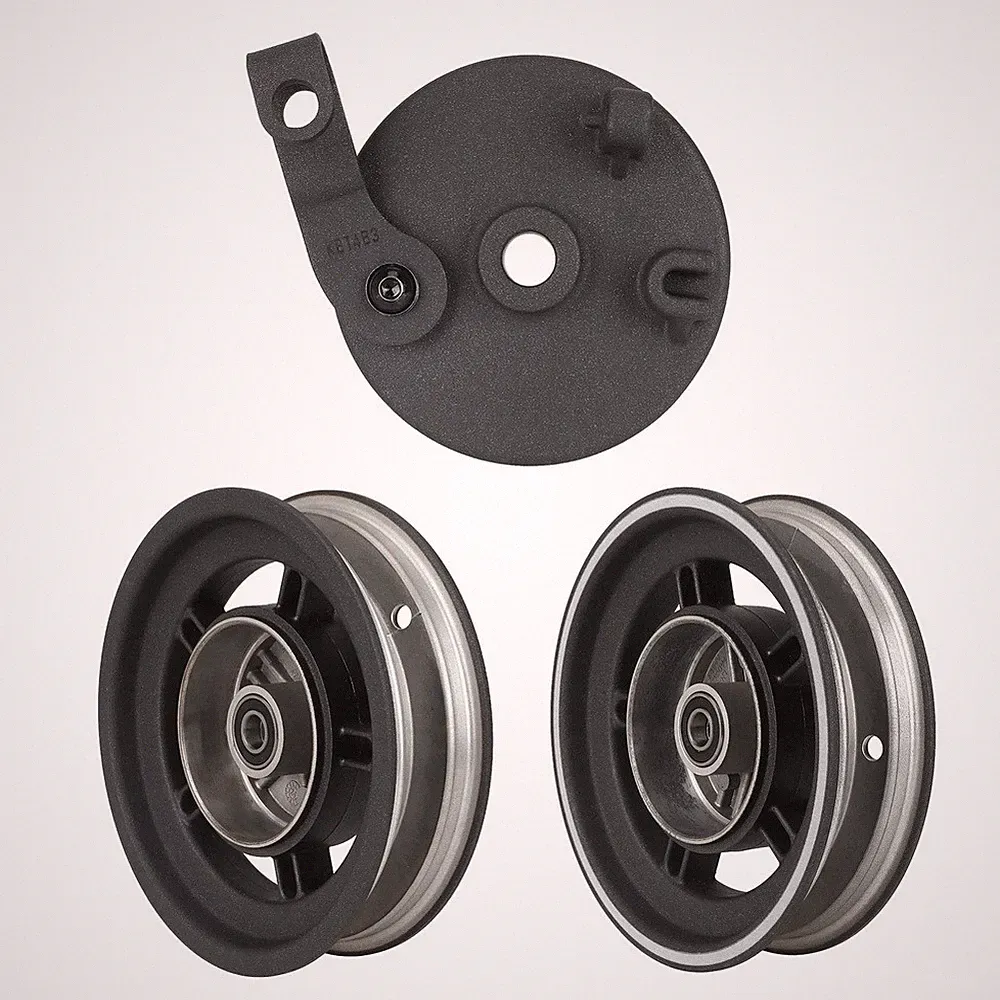5/5Pro Elektroroller Vorderrad Nabenabdeckung Aluminium Trommelbremse Typ